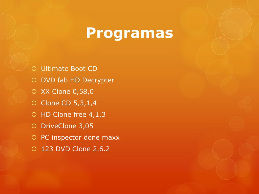 Programas Ultimate Boot CD DVD fab HD Decrypter XX Clone 0,58,0