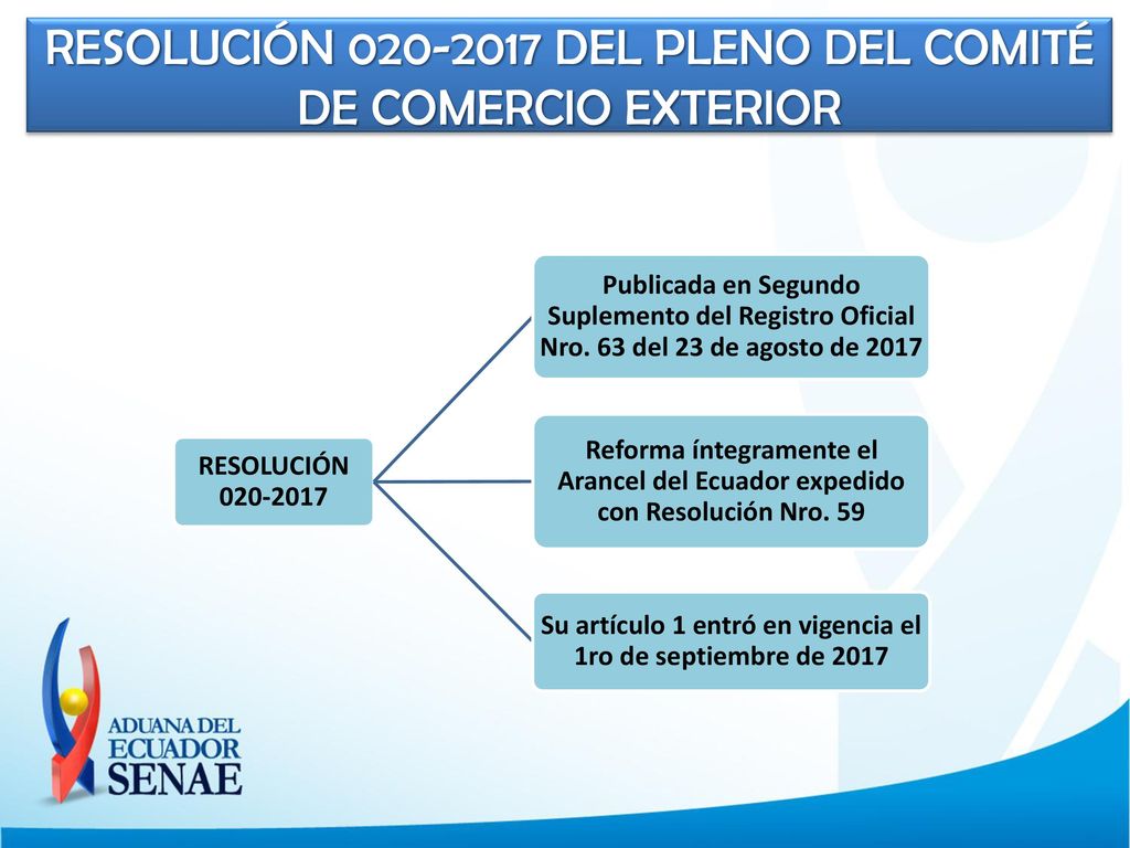 Su artículo 1 entró en vigencia el 1ro de septiembre de 2017