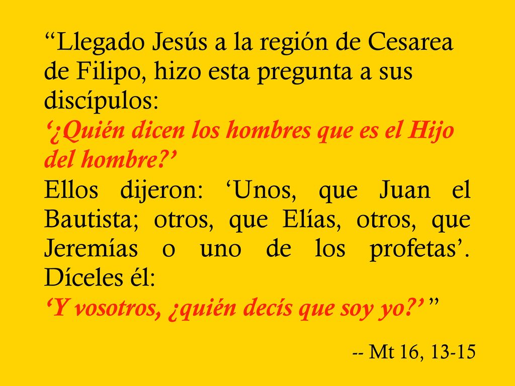 ‘¿Quién dicen los hombres que es el Hijo del hombre ’
