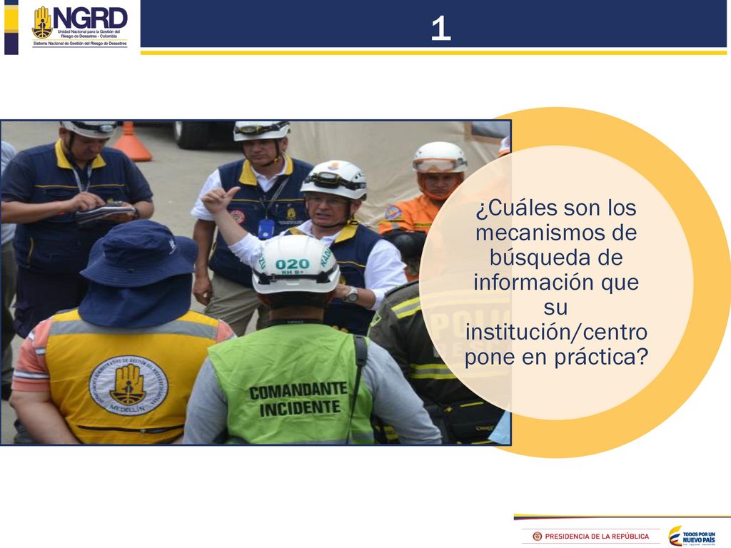 1 ¿Cuáles son los mecanismos de búsqueda de información que su institución/centro pone en práctica