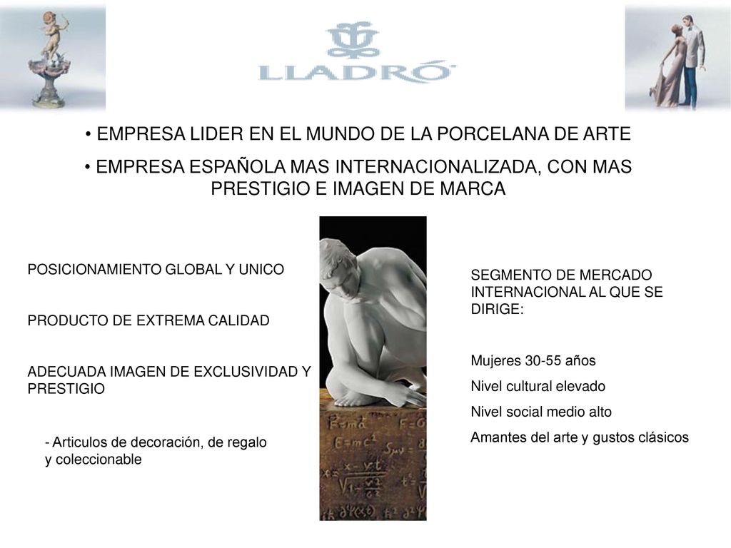 EMPRESA LIDER EN EL MUNDO DE LA PORCELANA DE ARTE