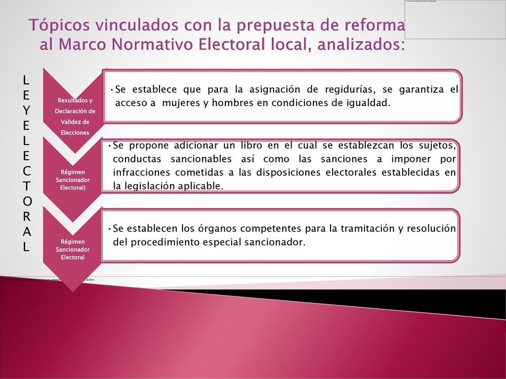 Régimen Sancionador Electoral) Régimen Sancionador Electoral