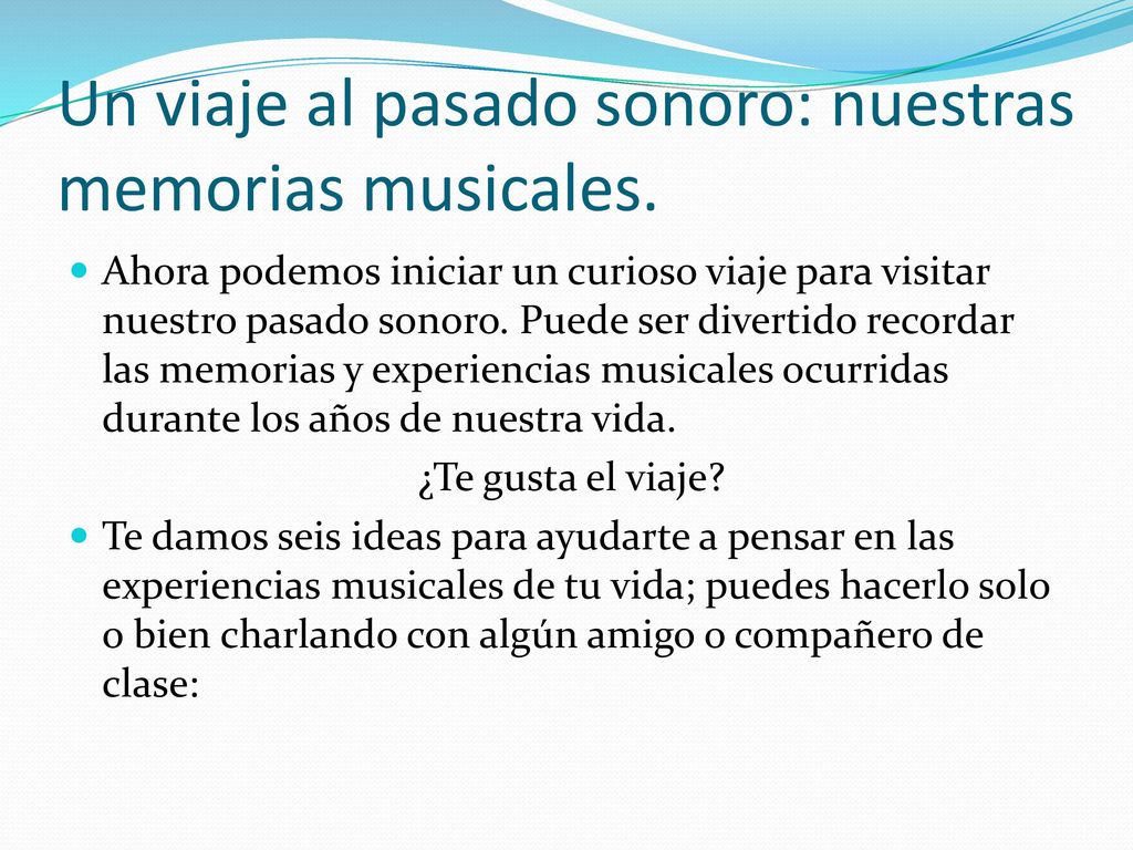 Un viaje al pasado sonoro: nuestras memorias musicales.