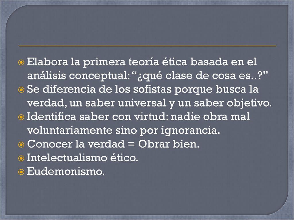 Elabora la primera teoría ética basada en el análisis conceptual: ¿qué clase de cosa es..