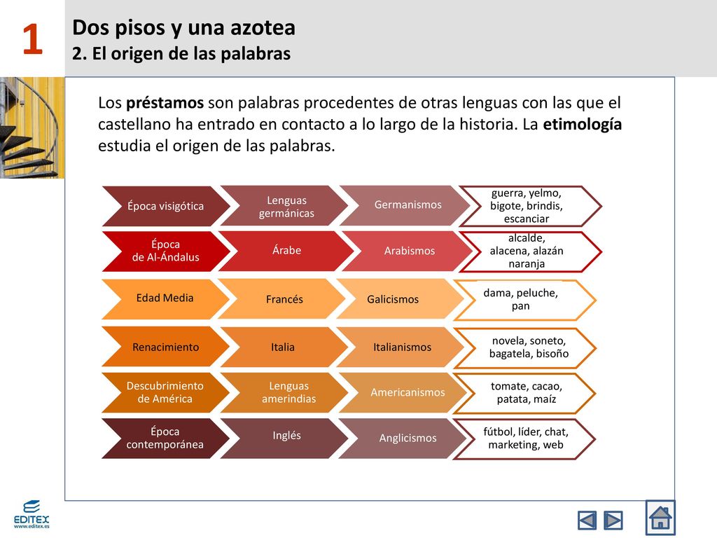 Dos pisos y una azotea 2. El origen de las palabras
