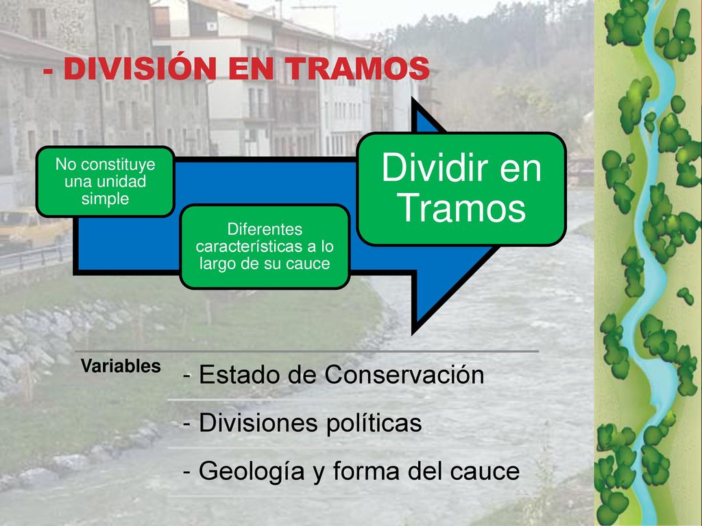 Dividir en Tramos - DIVISIÓN EN TRAMOS - Estado de Conservación