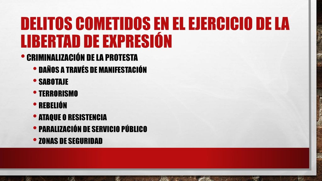 DELITOS COMETIDOS EN EL EJERCICIO DE LA LIBERTAD DE EXPRESIÓN