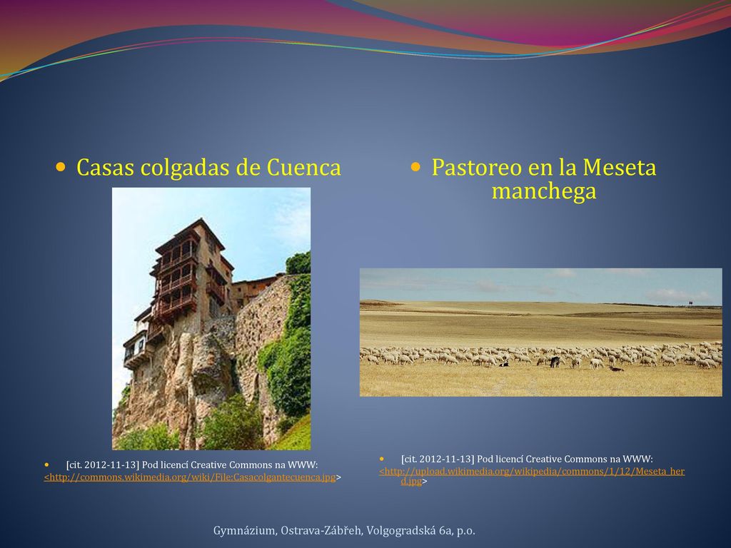 Casas colgadas de Cuenca Pastoreo en la Meseta manchega