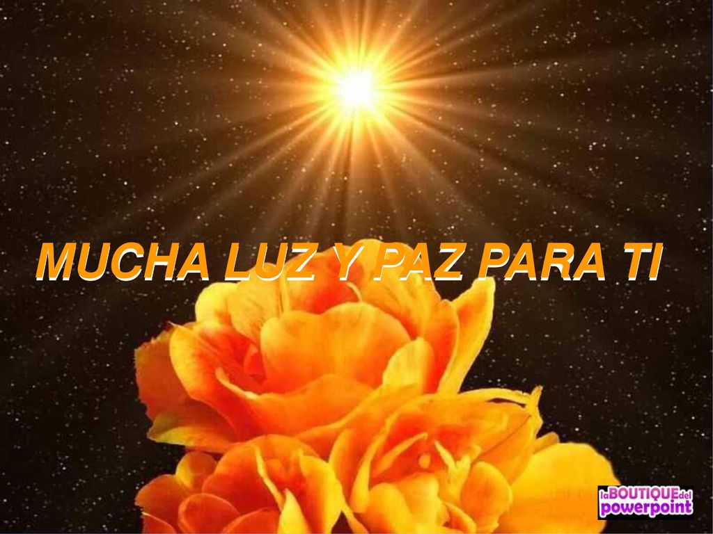 MUCHA LUZ Y PAZ PARA TI MUCHA LUZ Y PAZ PARA TI