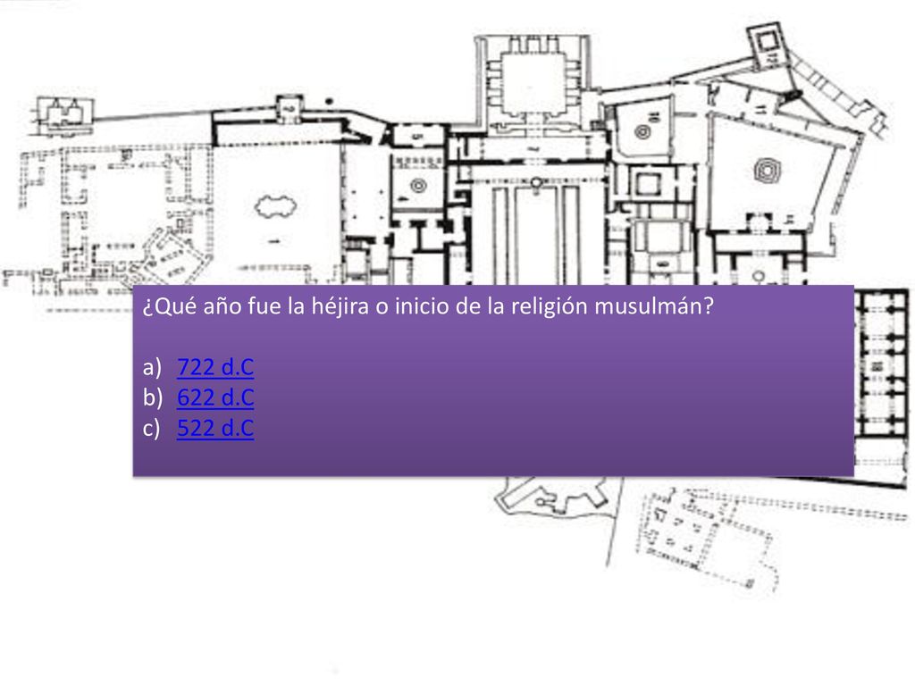 ¿Qué año fue la héjira o inicio de la religión musulmán