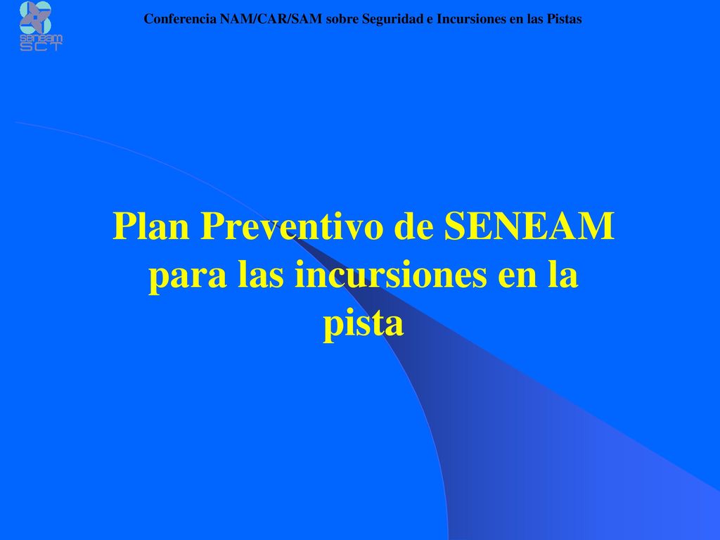 Plan Preventivo de SENEAM para las incursiones en la pista
