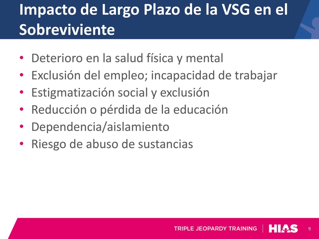 Impacto de Largo Plazo de la VSG en el Sobreviviente