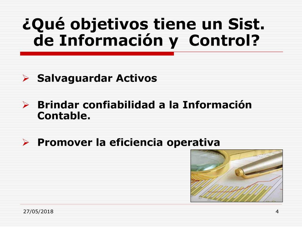 ¿Qué objetivos tiene un Sist. de Información y Control