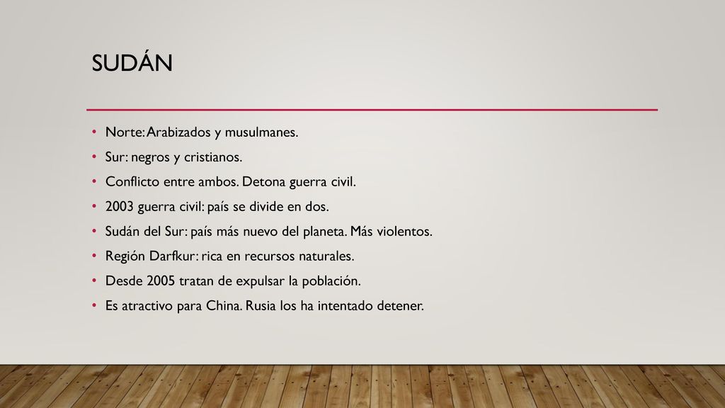 SUDÁN Norte: Arabizados y musulmanes. Sur: negros y cristianos.