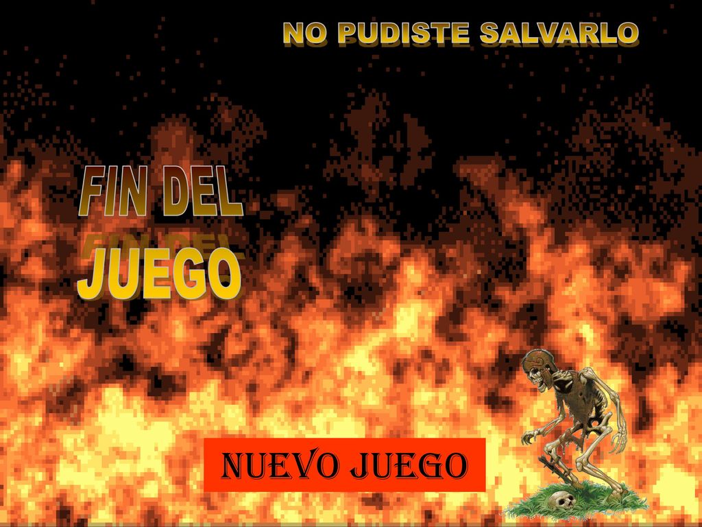 NO PUDISTE SALVARLO FIN DEL JUEGO NUEVO JUEGO Milena Koleva 54