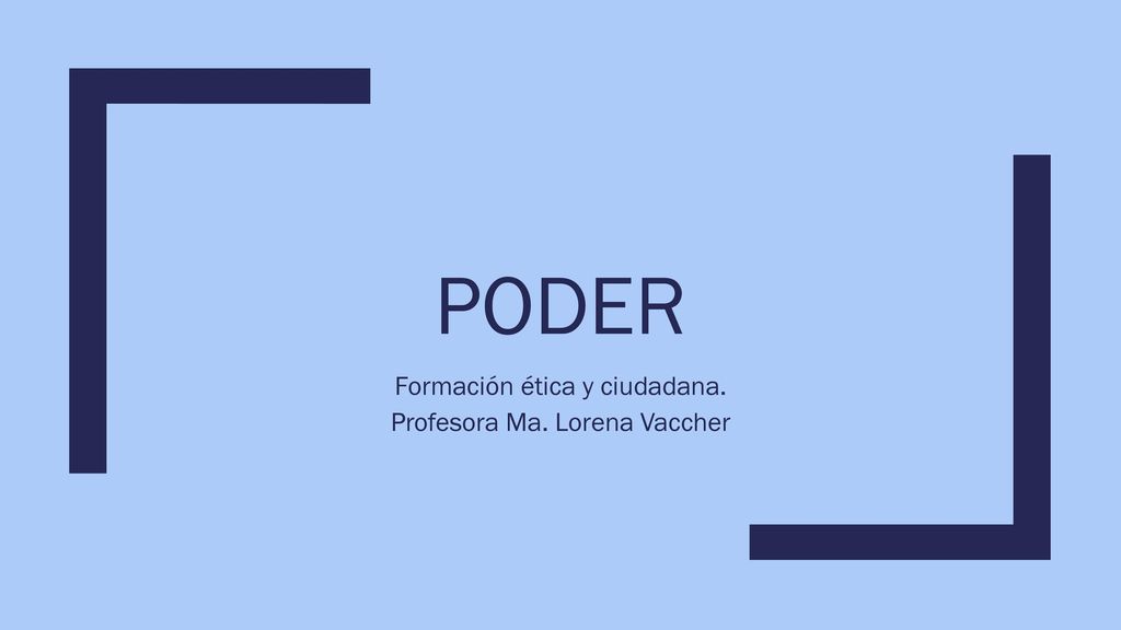 Formación ética y ciudadana. Profesora Ma. Lorena Vaccher