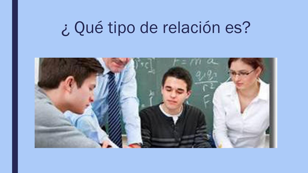 ¿ Qué tipo de relación es