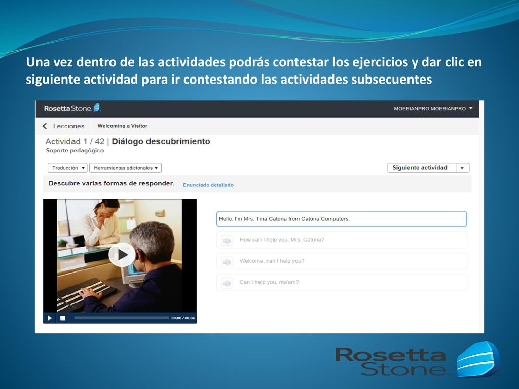 Una vez dentro de las actividades podrás contestar los ejercicios y dar clic en siguiente actividad para ir contestando las actividades subsecuentes