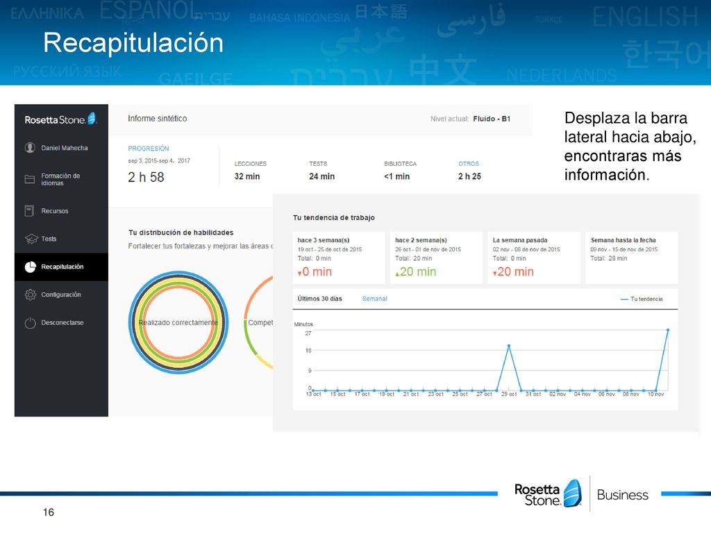 Recapitulación Desplaza la barra lateral hacia abajo, encontraras más información.