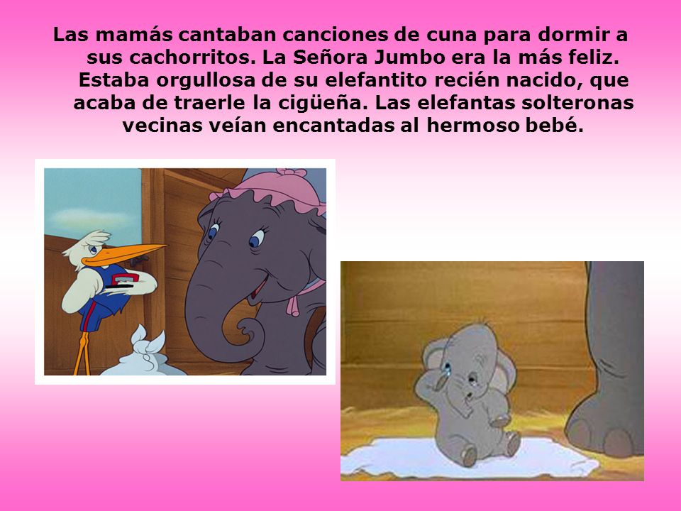 Las mamás cantaban canciones de cuna para dormir a sus cachorritos