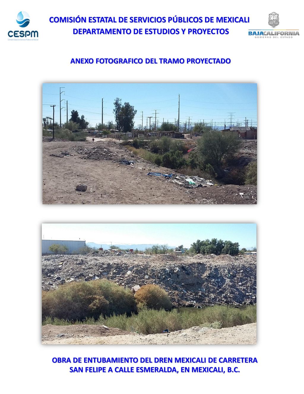 ANEXO FOTOGRAFICO DEL TRAMO PROYECTADO - ppt descargar