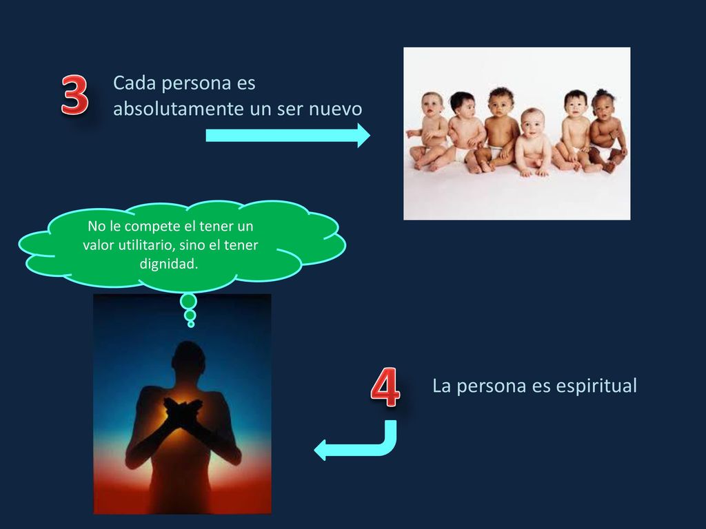 No le compete el tener un valor utilitario, sino el tener dignidad.