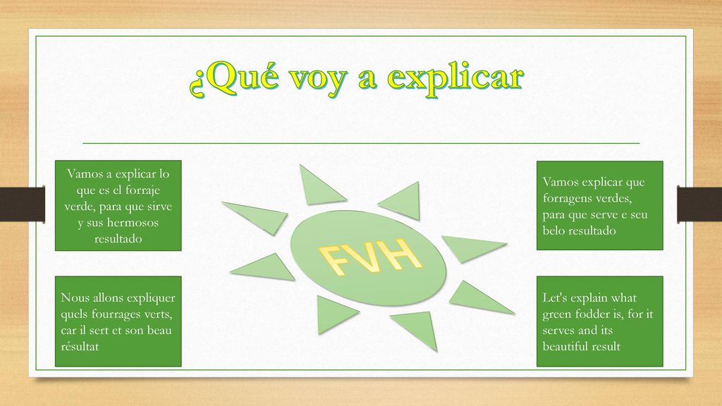 ¿Qué voy a explicar Vamos a explicar lo que es el forraje verde, para que sirve y sus hermosos resultado.