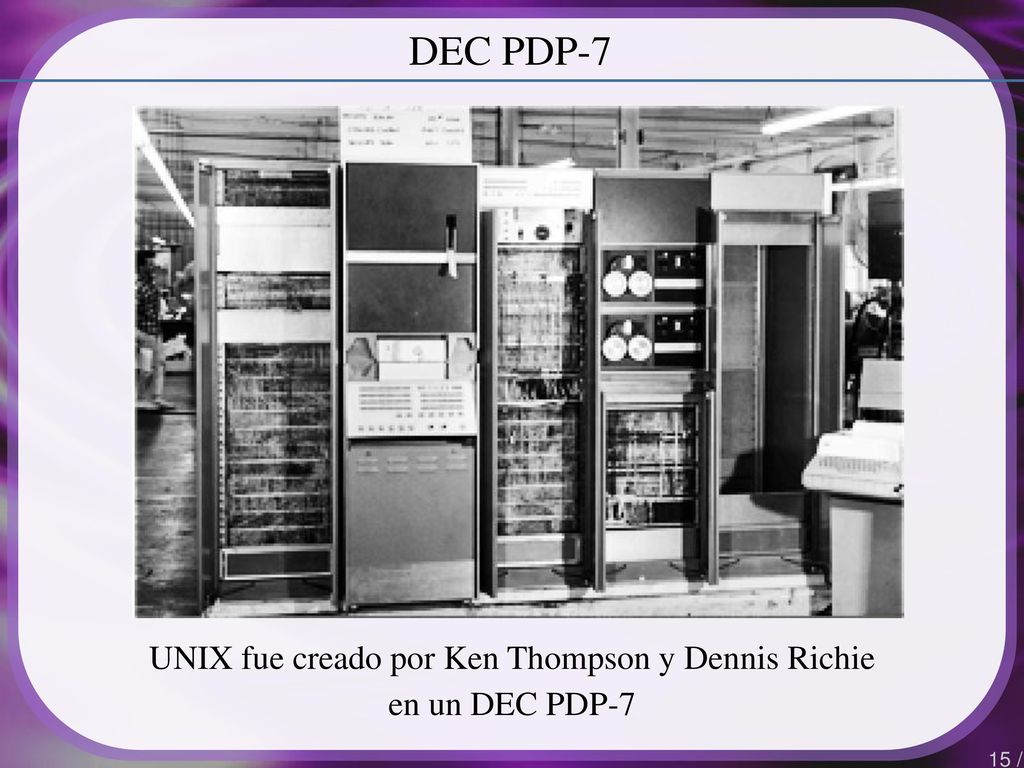 UNIX fue creado por Ken Thompson y Dennis Richie
