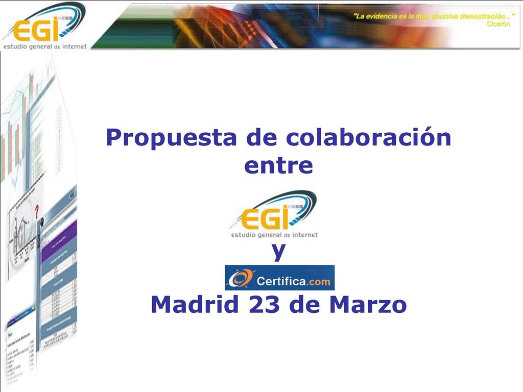 Propuesta de colaboración entre y Madrid 23 de Marzo