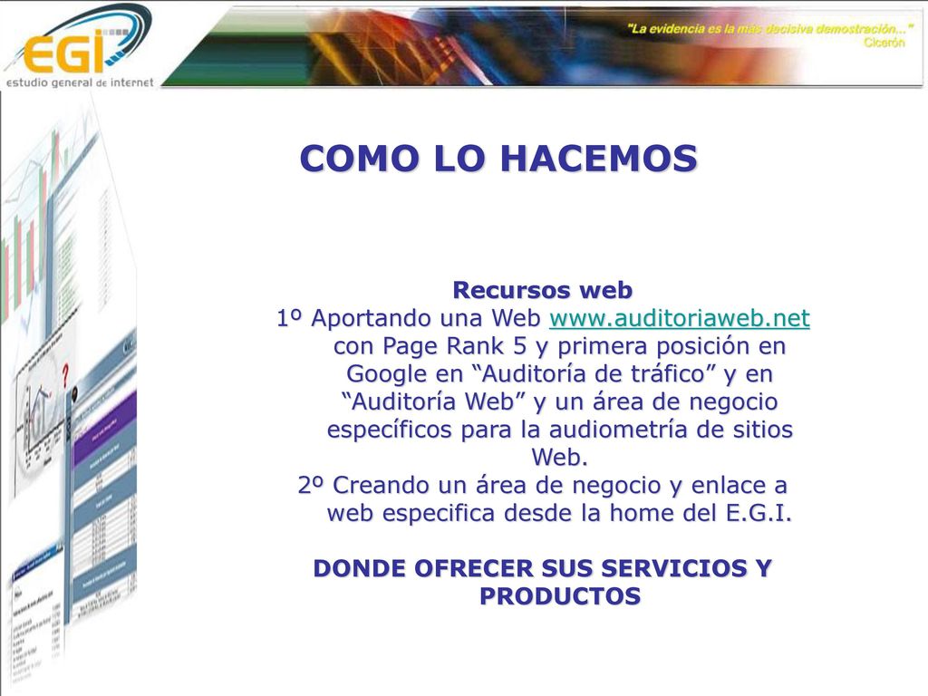 DONDE OFRECER SUS SERVICIOS Y PRODUCTOS