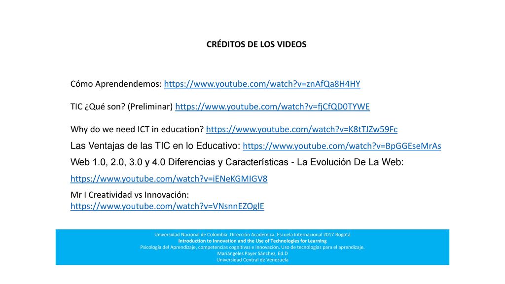 Introduction to Innovation and the Use of Technologies for Learning