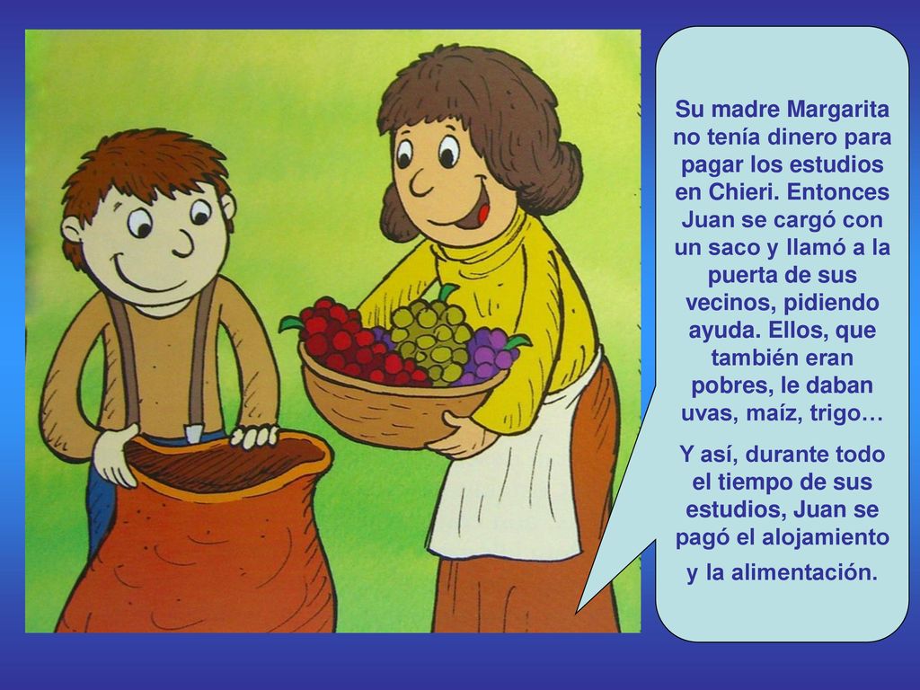 Su madre Margarita no tenía dinero para pagar los estudios en Chieri