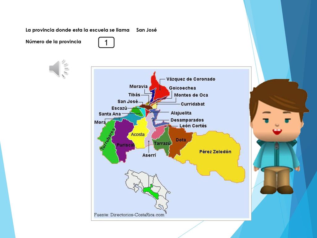1 La provincia donde esta la escuela se llama San José