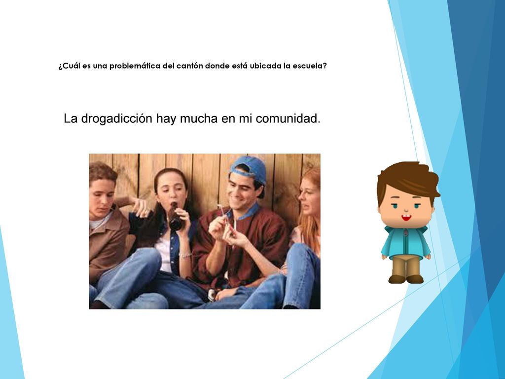 ¿Cuál es una problemática del cantón donde está ubicada la escuela
