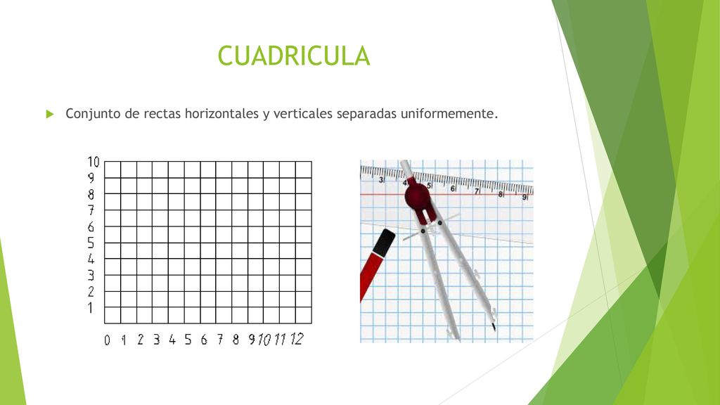 CUADRICULA Conjunto de rectas horizontales y verticales separadas uniformemente.