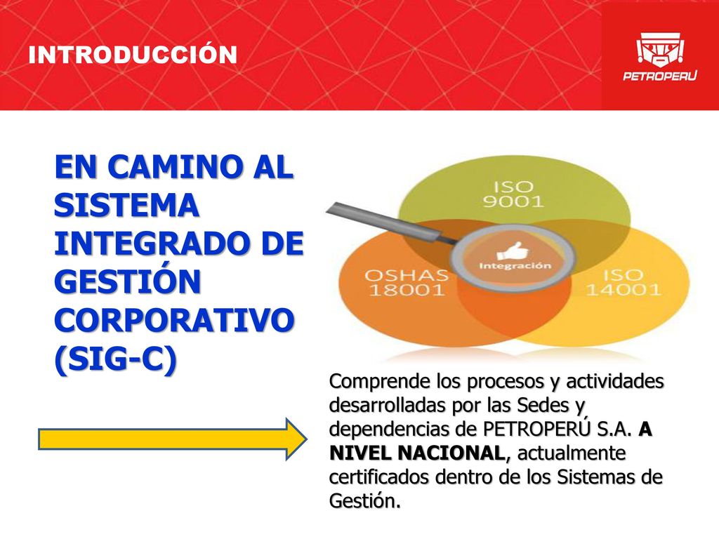 INTRODUCCIÓN 1. INTRODUCCIÓN. EN CAMINO AL SISTEMA INTEGRADO DE GESTIÓN CORPORATIVO (SIG-C)