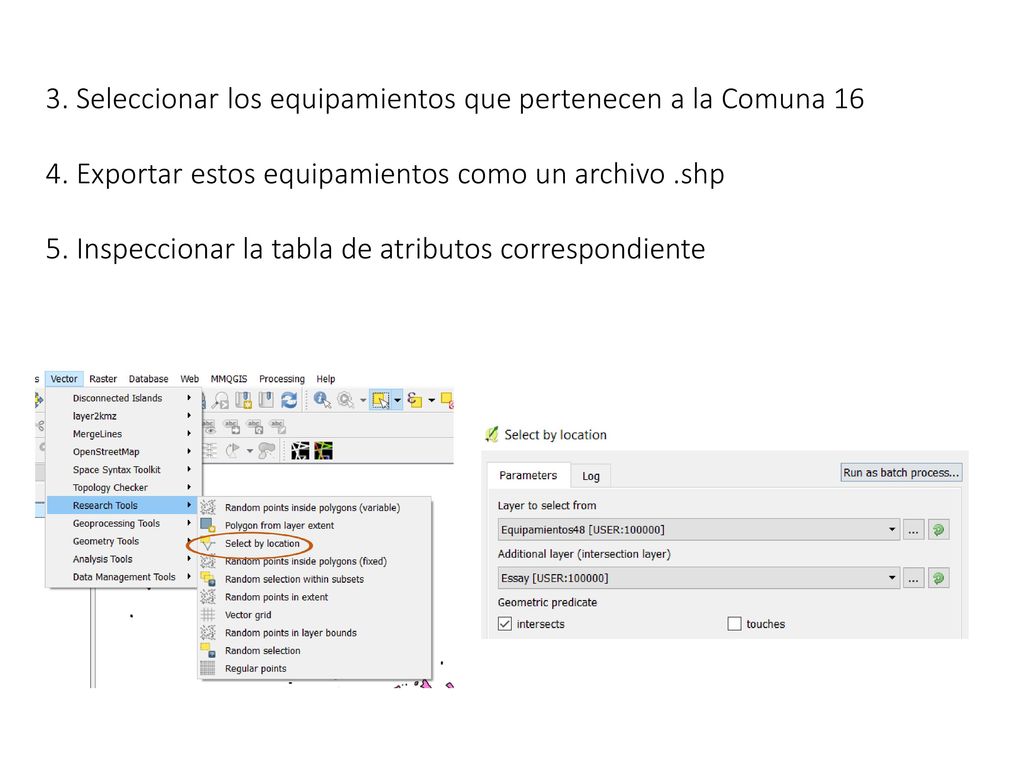 3. Seleccionar los equipamientos que pertenecen a la Comuna 16