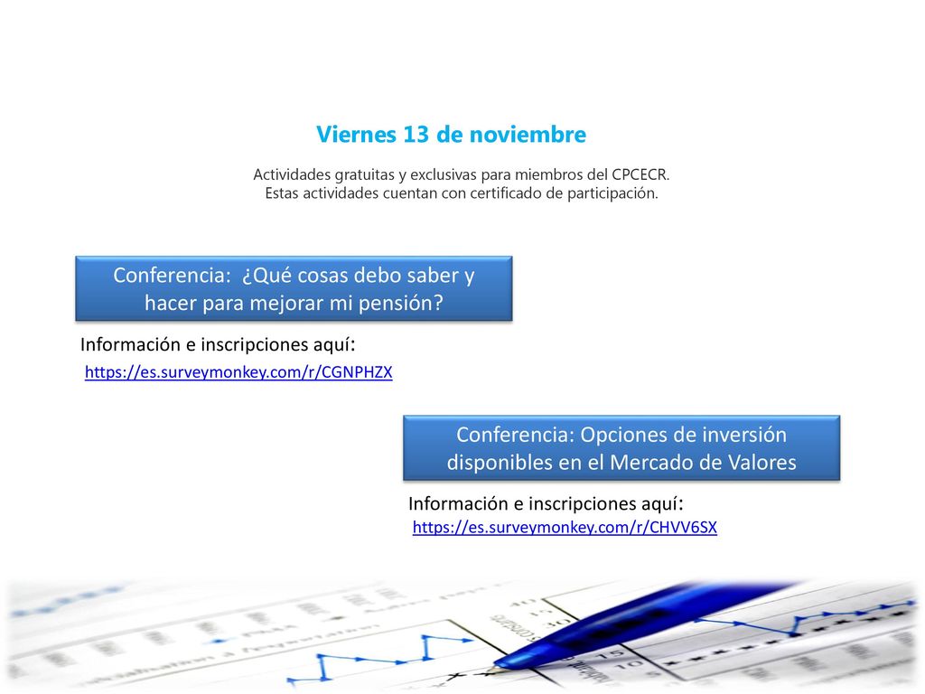 Conferencia: ¿Qué cosas debo saber y hacer para mejorar mi pensión
