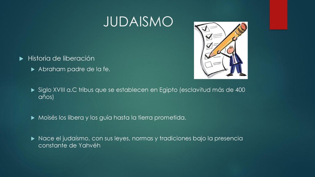 JUDAISMO Historia de liberación Abraham padre de la fe.