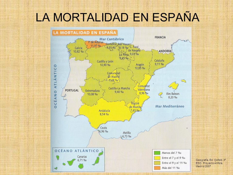 LA MORTALIDAD EN ESPAÑA