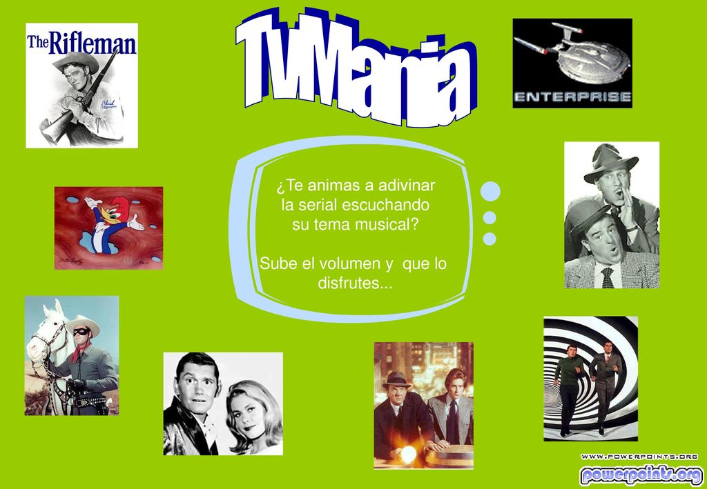 TvMania ¿Te animas a adivinar. la serial escuchando. su tema musical Sube el volumen y que lo.