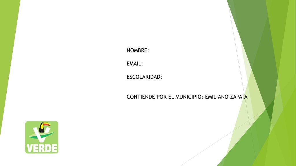 NOMBRE:   ESCOLARIDAD: CONTIENDE POR EL MUNICIPIO: EMILIANO ZAPATA