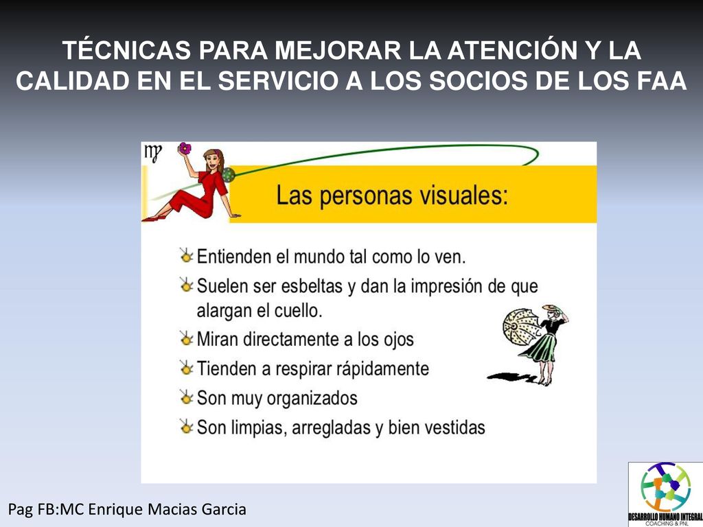 TÉCNICAS PARA MEJORAR LA ATENCIÓN Y LA CALIDAD EN EL SERVICIO A LOS SOCIOS DE LOS FAA