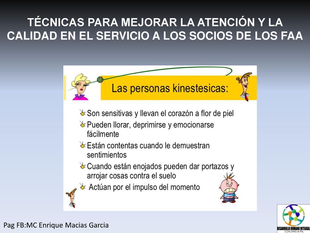 TÉCNICAS PARA MEJORAR LA ATENCIÓN Y LA CALIDAD EN EL SERVICIO A LOS SOCIOS DE LOS FAA