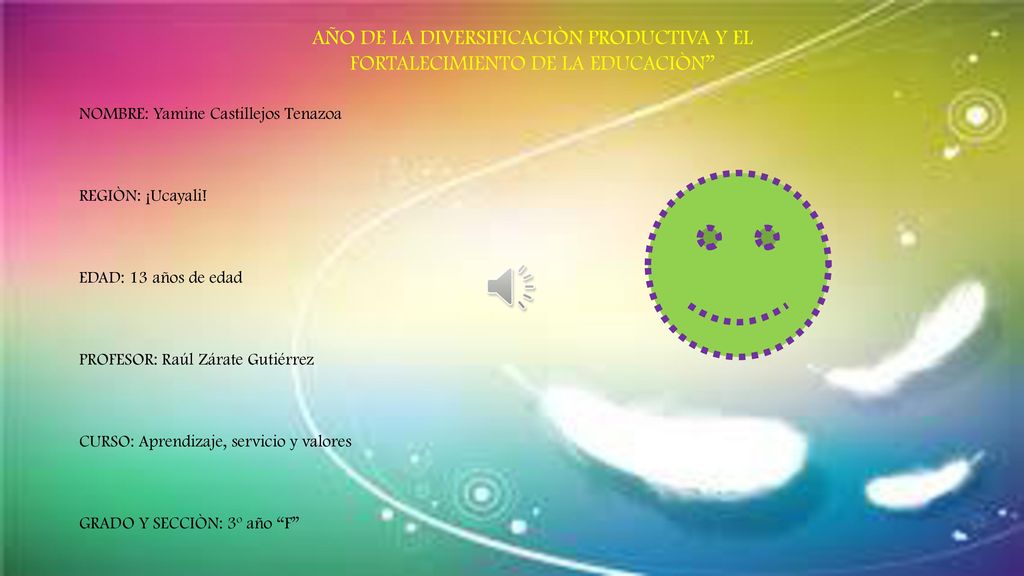 AÑO DE LA DIVERSIFICACIÒN PRODUCTIVA Y EL FORTALECIMIENTO DE LA EDUCACIÒN