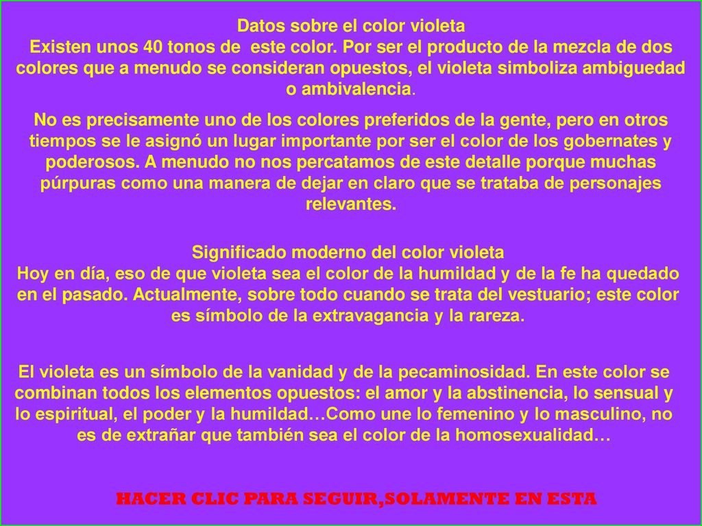 Datos sobre el color violeta Significado moderno del color violeta