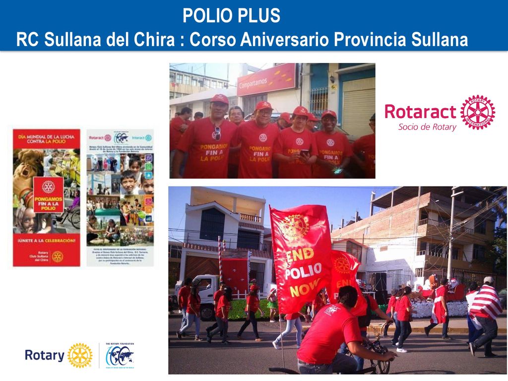 POLIO PLUS RC Sullana del Chira : Corso Aniversario Provincia Sullana