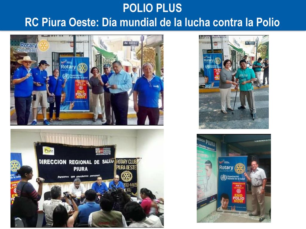 RC Piura Oeste: Día mundial de la lucha contra la Polio