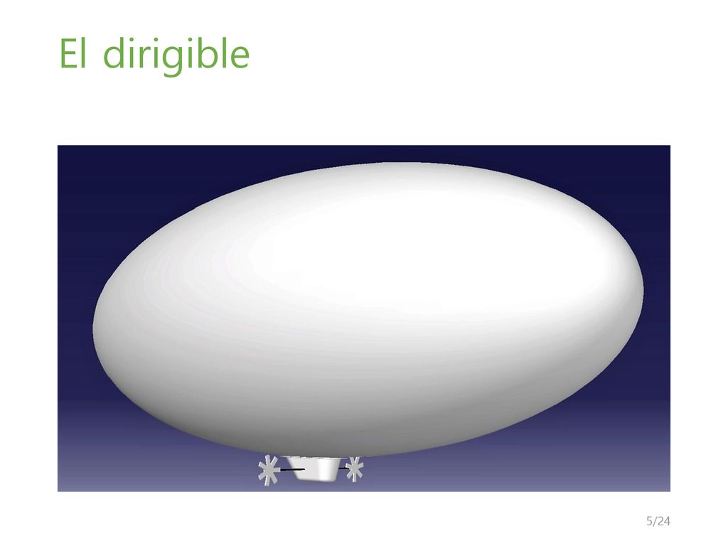 El dirigible Para ponernos en contexto: render en CATIA del dirigible diseñado