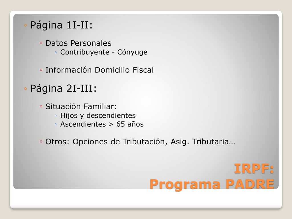 Impuesto sobre la renta de las personas fisicas ppt descargar